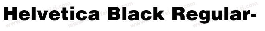 Helvetica Black Regular字体转换